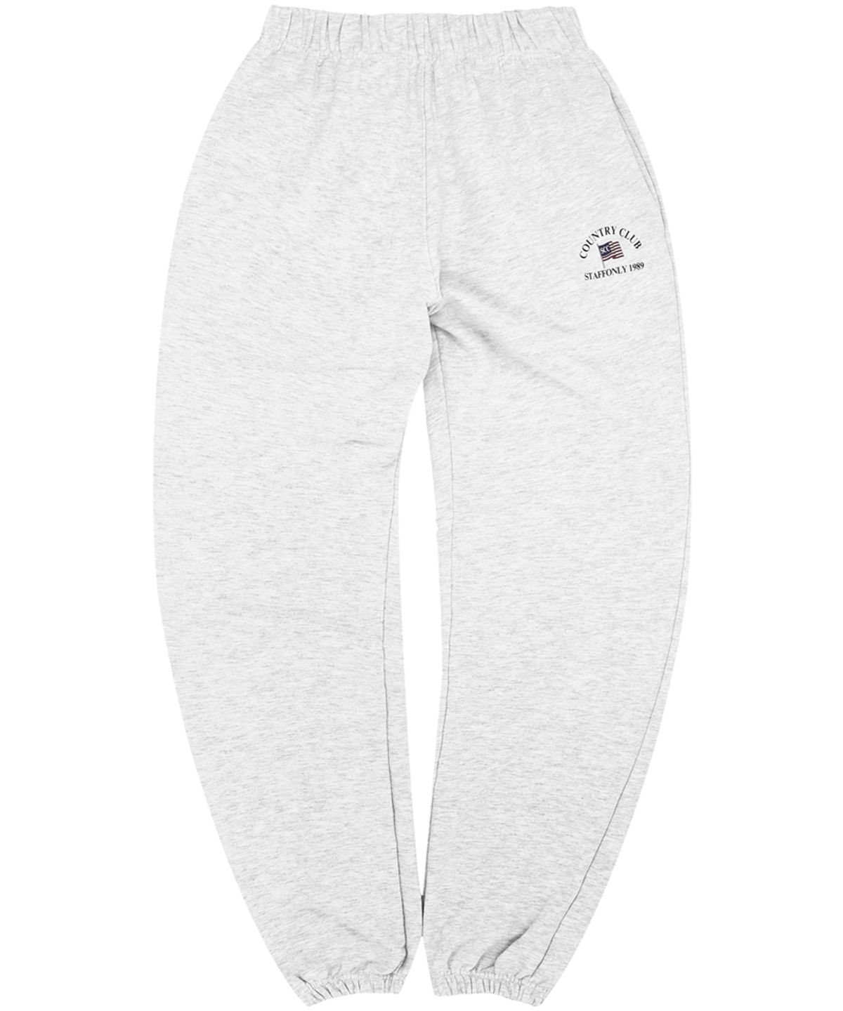스텝온리(STAFFONLY) CLUB 1989 SWEATPANTS (MELANGE WHITE)