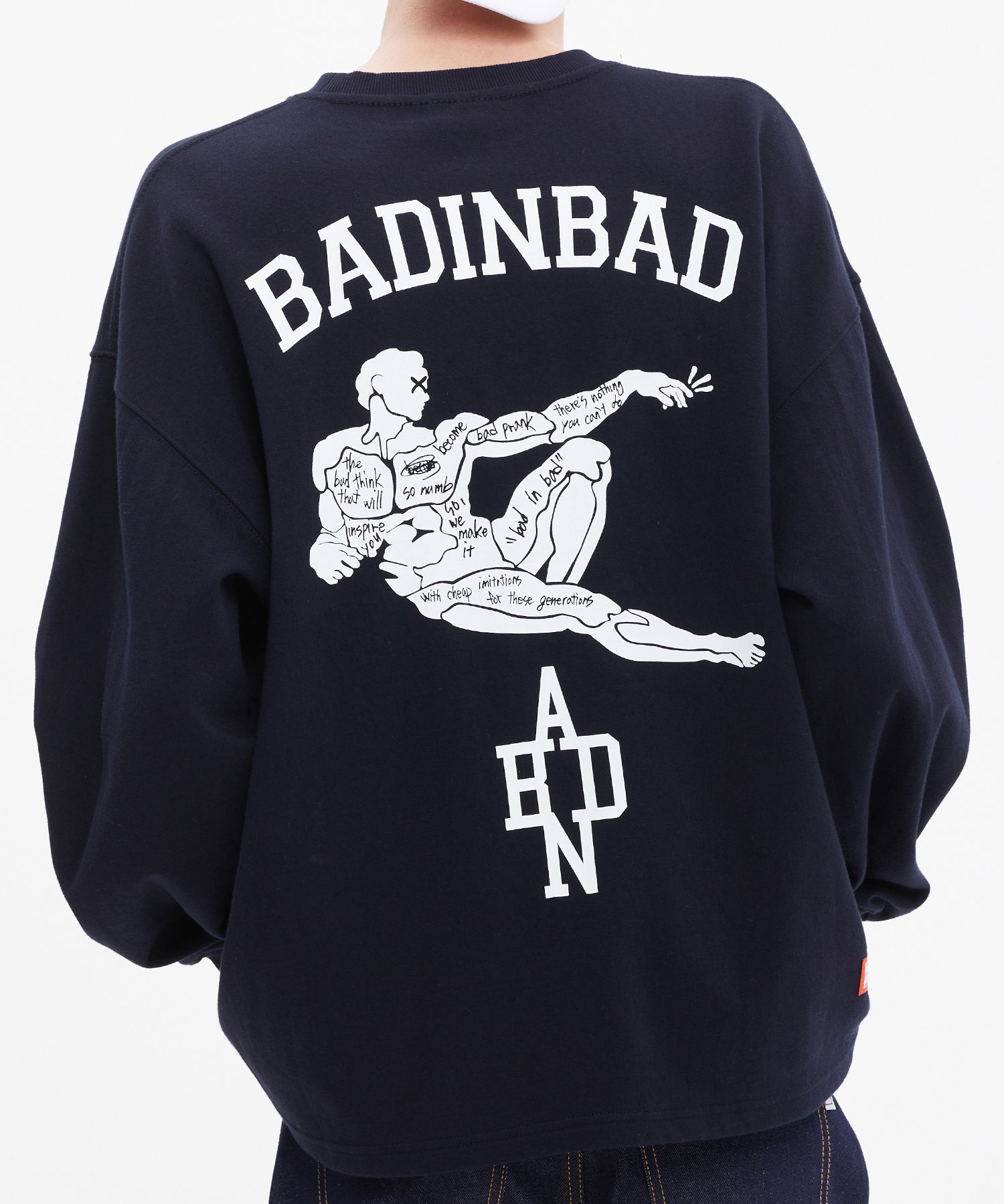 【BADINBAD】22SS★ MICHELANGELO LOGO SLEEVE BADINBAD】22SS☆ MICHELANGELO LOGO SLEEVE (BADINBAD/Tシャツ
