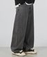 이지 와이드 데님 팬츠 그레이