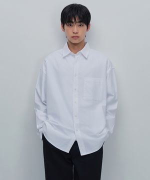 오버사이즈 옥스포드 셔츠 [화이트]