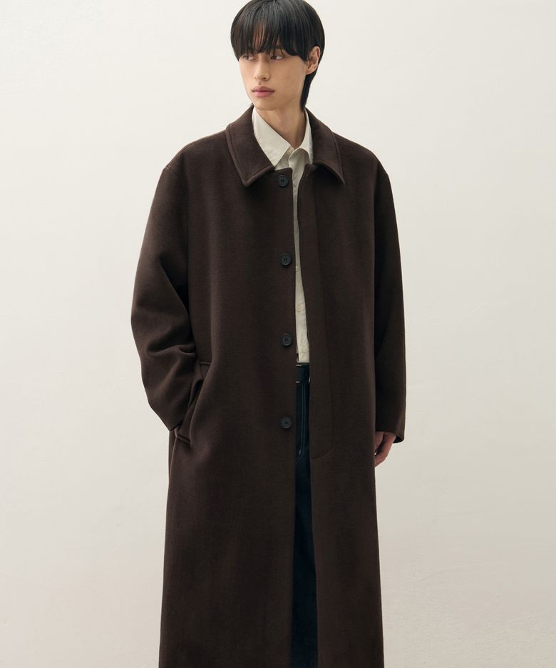 프리미어 퓨어 캐시미어 발마칸 코트 [CHESTNUT BROWN]