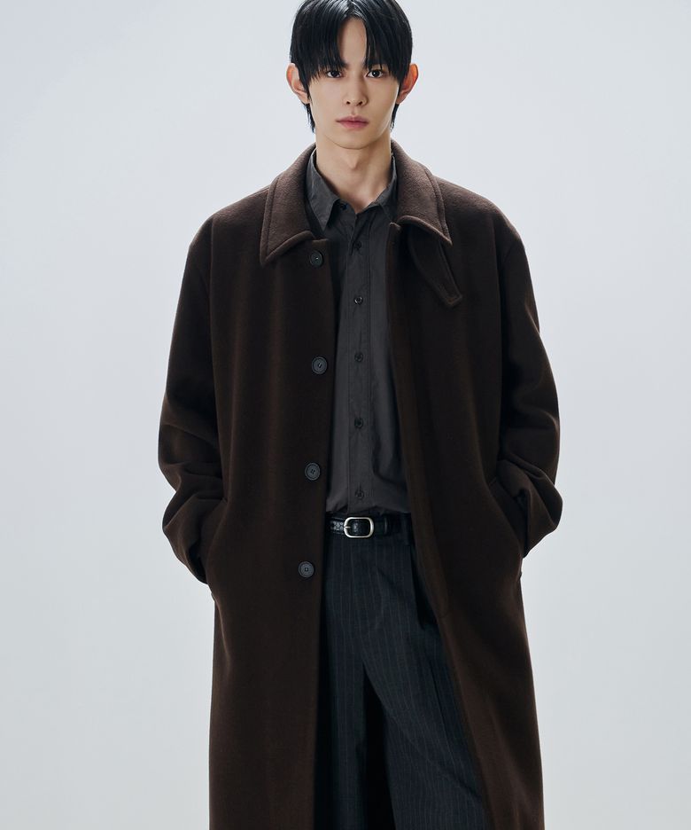 프리미어 퓨어 캐시미어 발마칸 코트 [CHESTNUT BROWN]