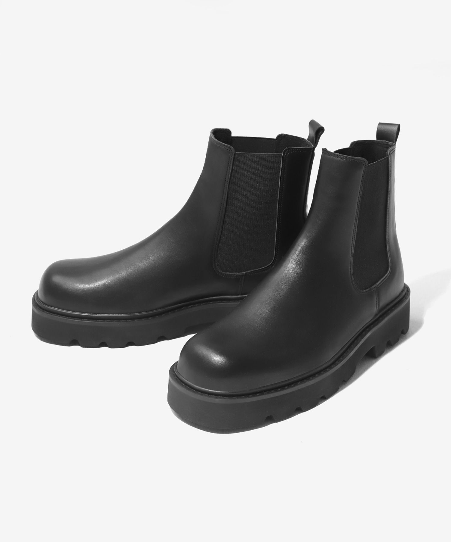 MUSINSA WE THE ROAD WTRD5205 Jerome Square Toe Chelsea Boots