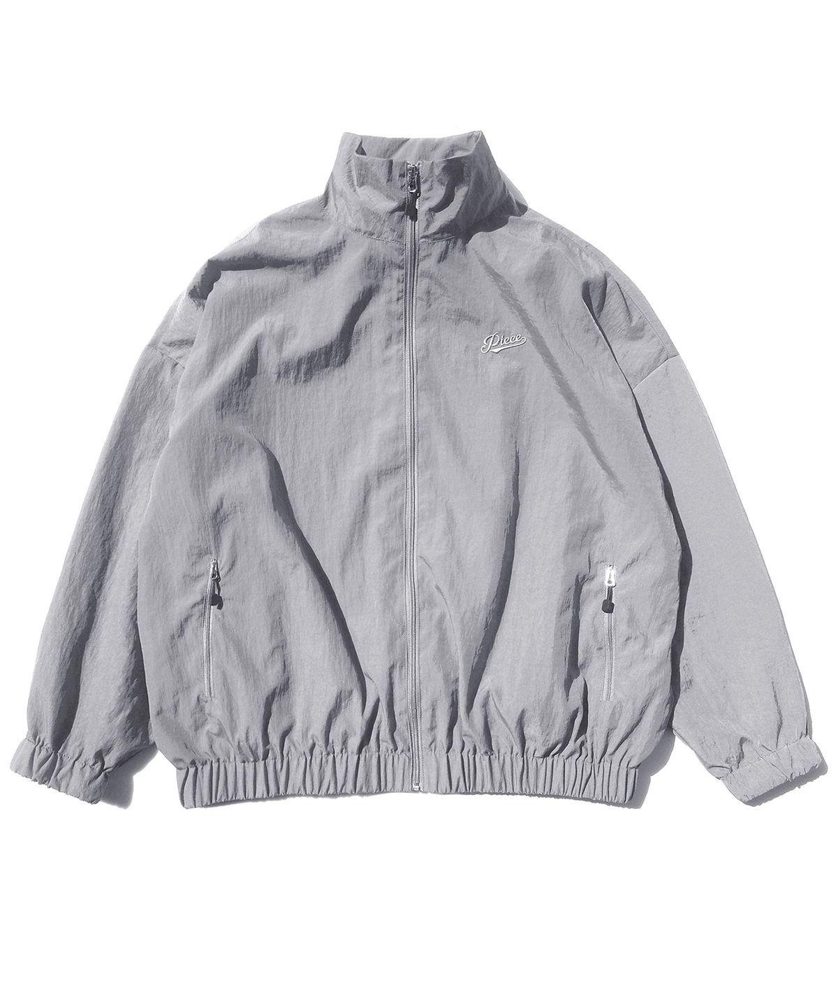 피스메이커(PIECE MAKER) NYLON TRACK JACKET (LIGHT GREY)
