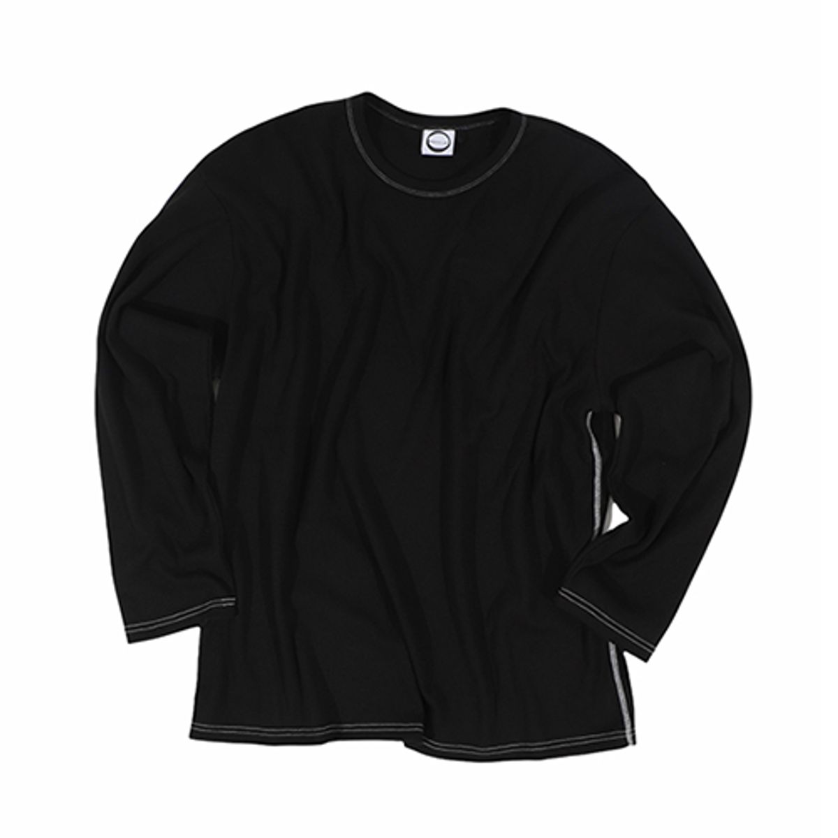 크루치(KRUCHI) WAFFLE LONG SLEEVE (BLACK)