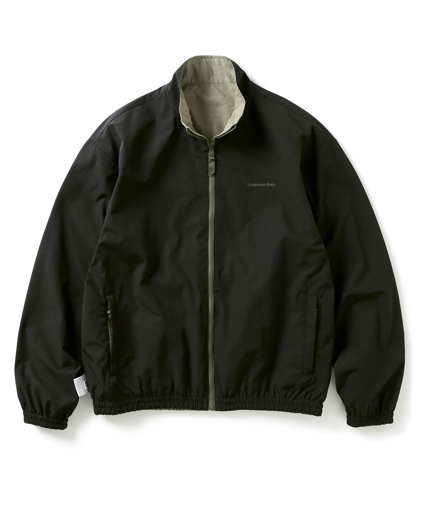 MUSINSA | thisisneverthat® Reversible Team Jacket Black/Olive