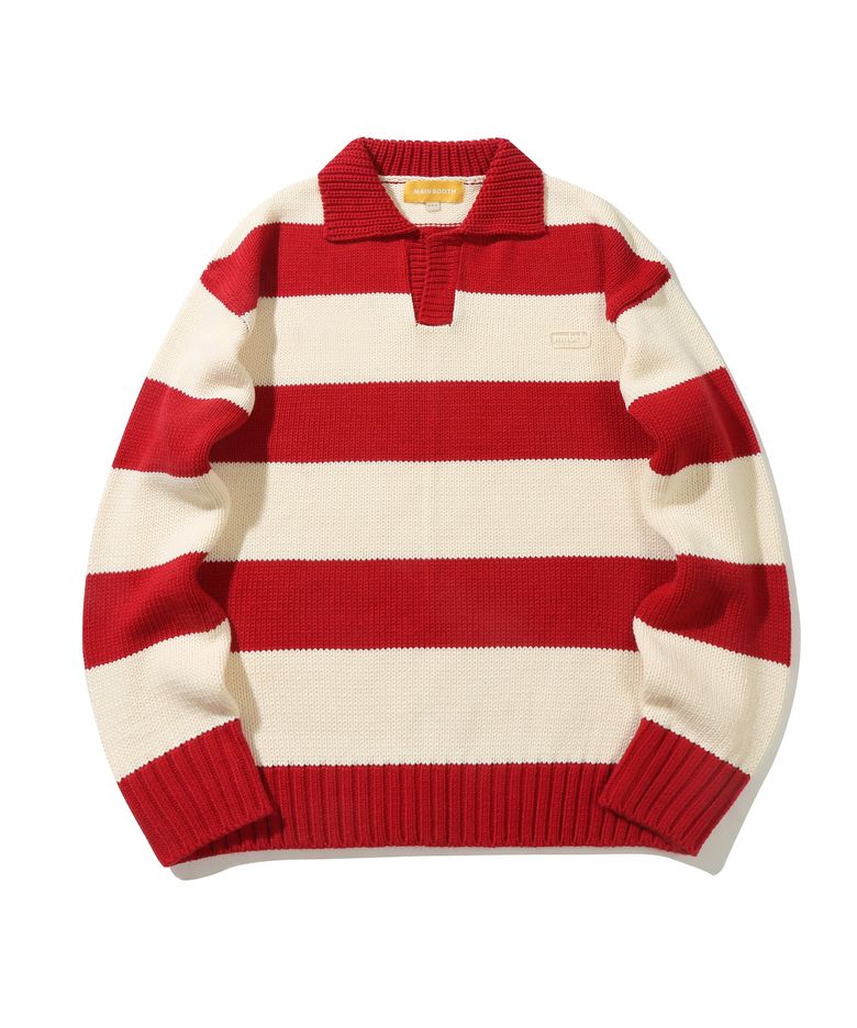 Traveler Oversized Sweater(ROSE RED)