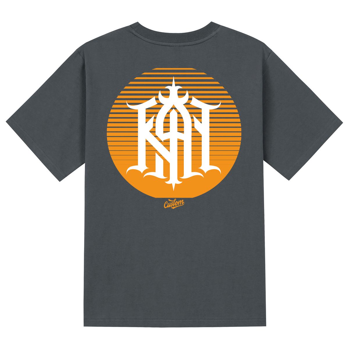 칸6312(KAN6312) KTG0158 칸커스텀 심볼 반팔티셔츠 - 그레이