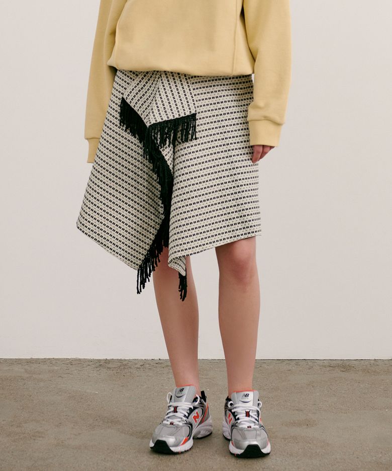 FRINGE WRAP SKIRT