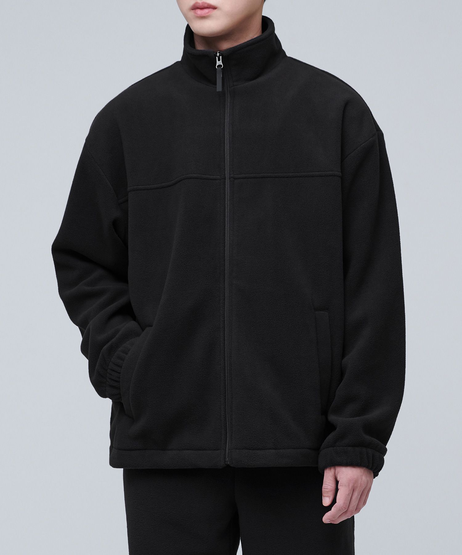 MUSINSA公式 | MUSINSA STANDARD 特大のフリースハイネックジャケット_