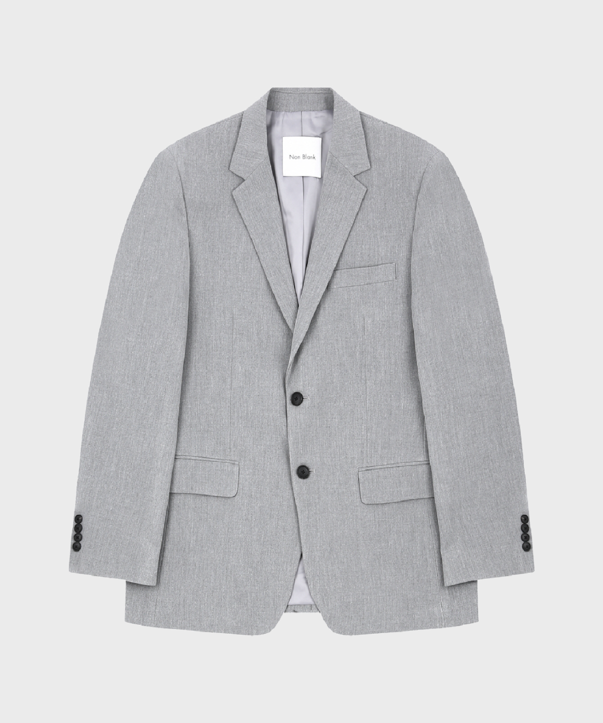 넌블랭크(NONBLANK) 스탠다드 핏 블레이저_LIGHT GREY