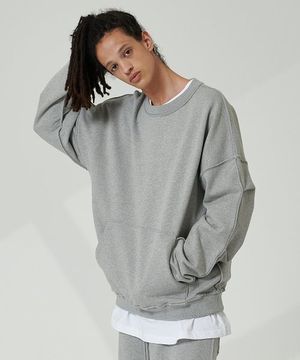 인아웃 셋업 맨투맨 (그레이)