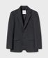 세미 오버사이즈 핏 블레이저_CHARCOAL GREY