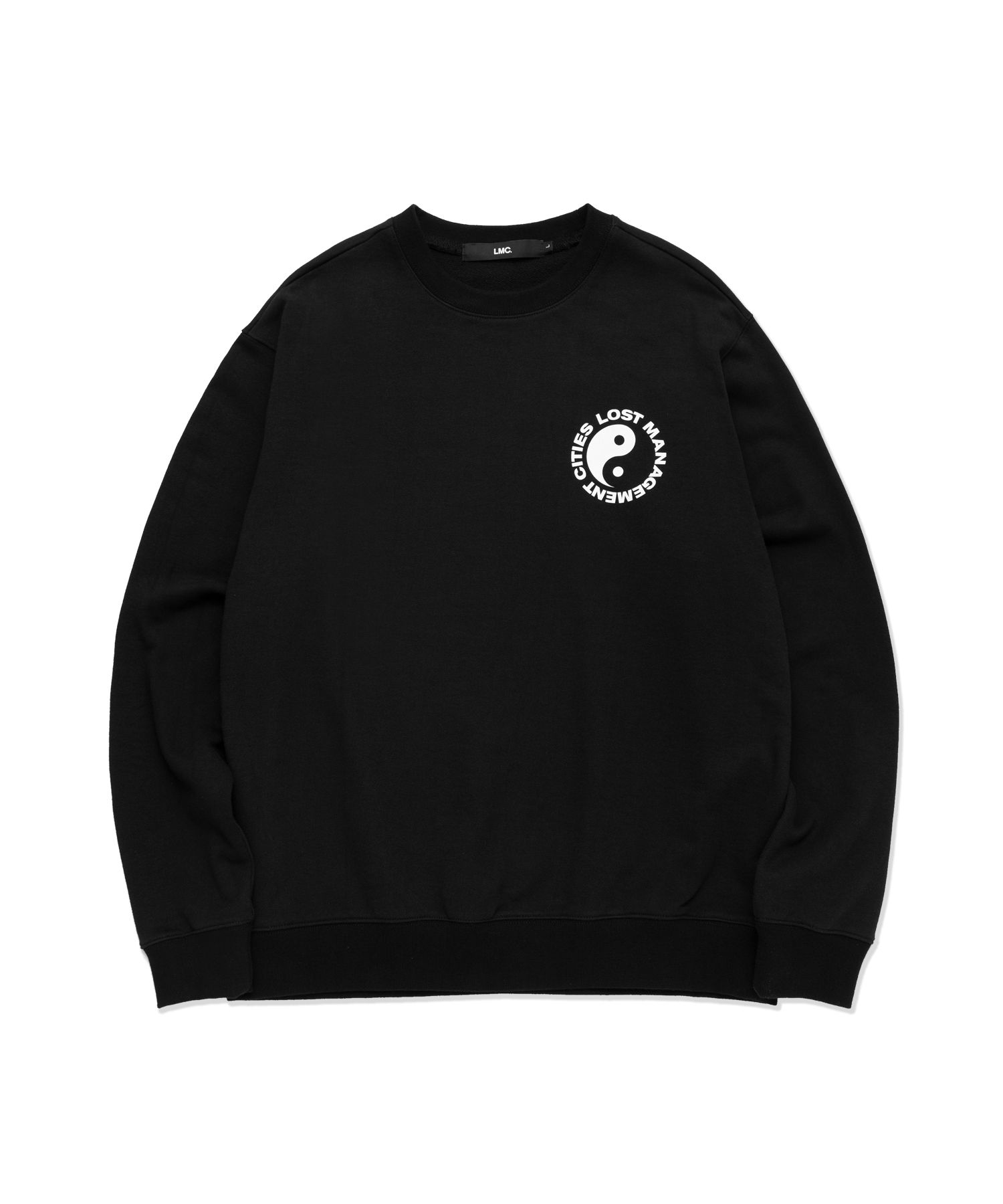 MUSINSA | LMC LMC YINYANG SWEATSHIRT black