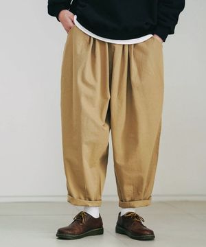 스콘(F/W용) 와이드 벌룬팬츠 베이지 YHLP2386