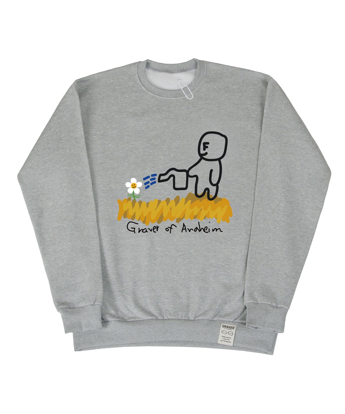 그레이버(GRAVER) [UNISEX]휴먼 워터 더 플라워 맨투맨_그레이