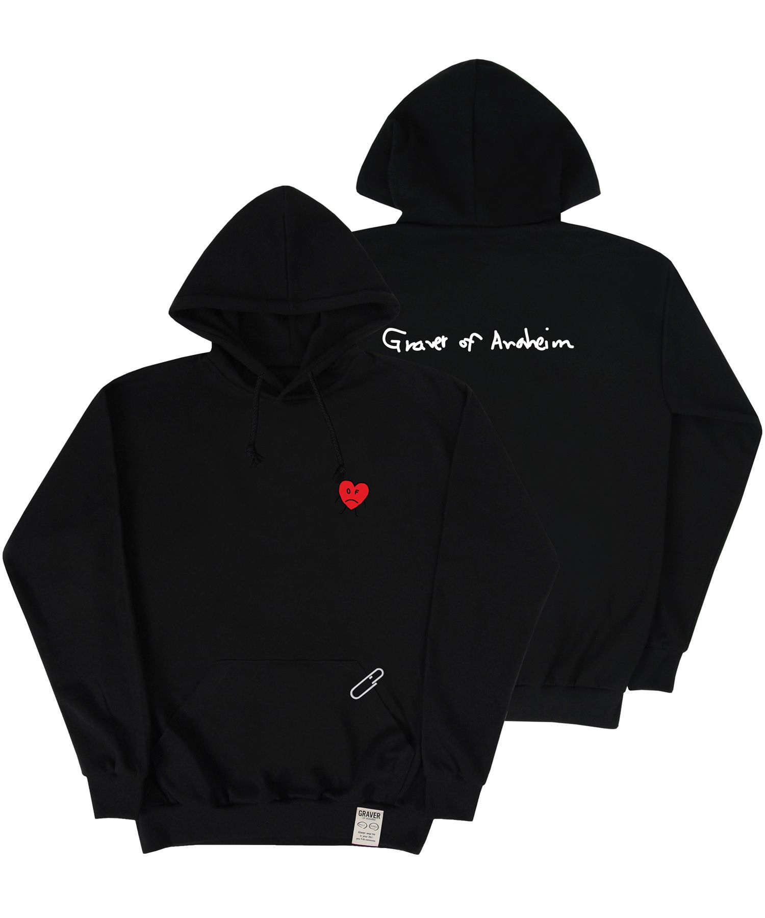 [GRAVER]★DRAWING HEART BACK LOGO HOODIE MUSINSA公式 | GRAVER [UNISEX] DRAWING HEART BACK LOGO WHITE