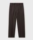 세미 와이드 핏 슬랙스_DARK BROWN