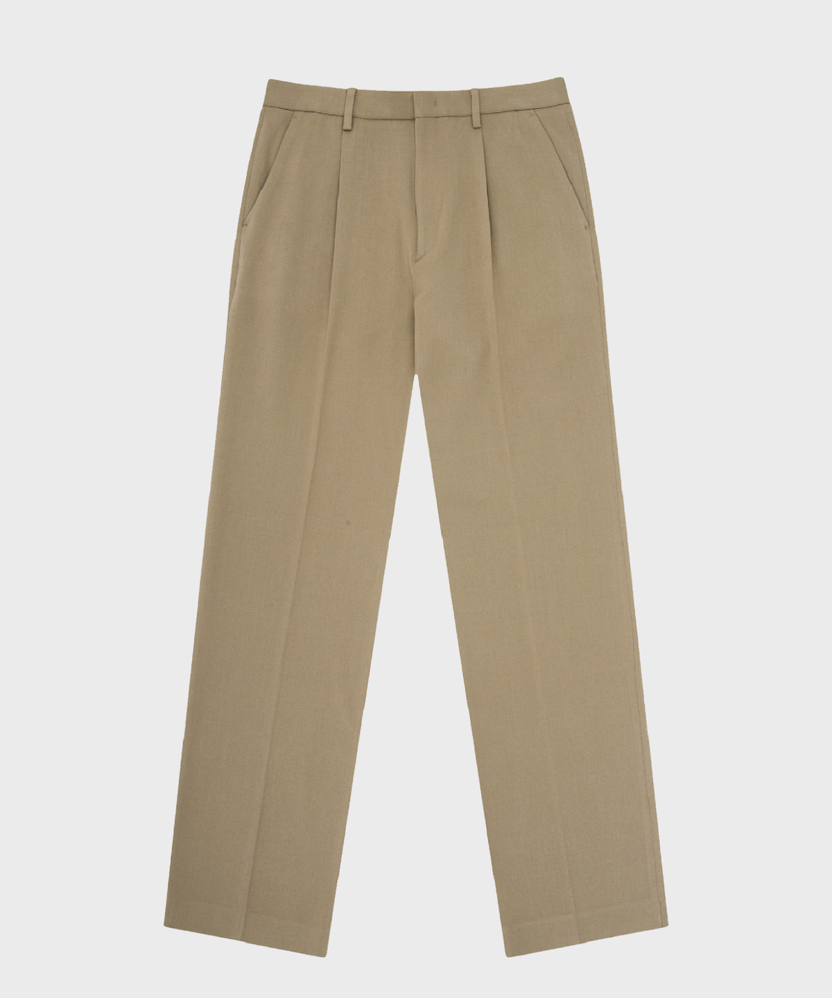 넌블랭크(NONBLANK) 와이드 핏 슬랙스_LIGHT BROWN