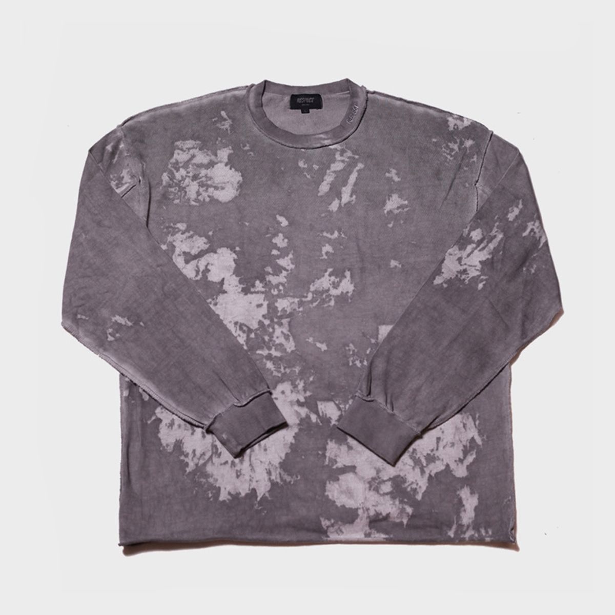리스펙트(RESPECT) tie-dye washed long sleeve (washed black)