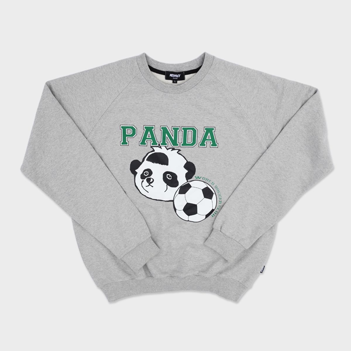리스펙트(RESPECT) panda world soccer club original crewneck (grey)