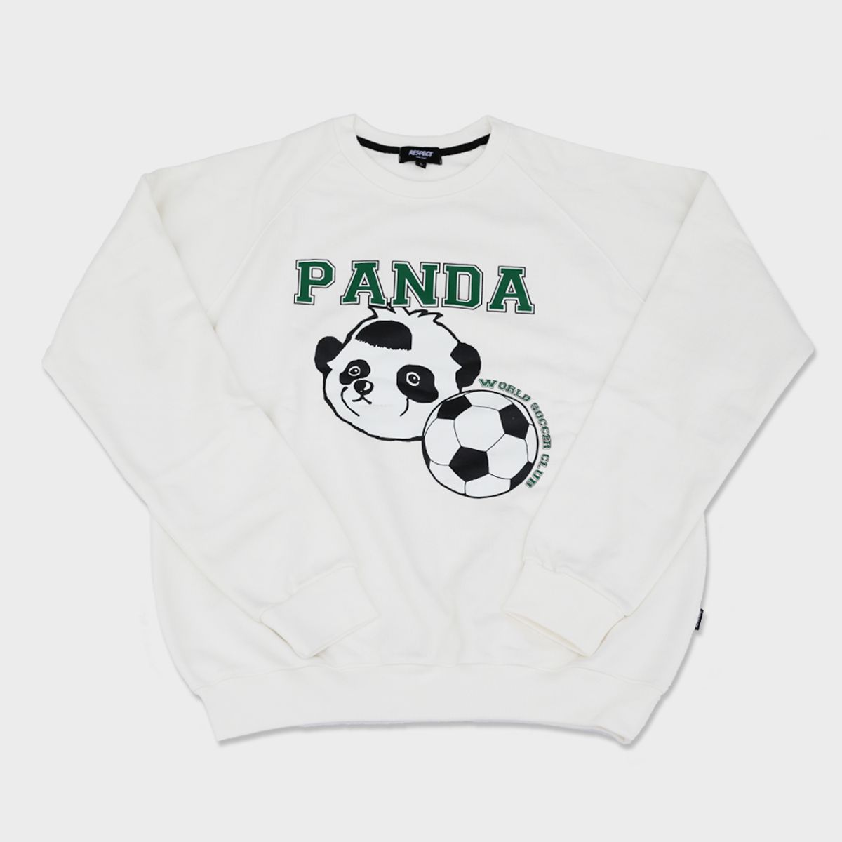 리스펙트(RESPECT) panda world soccer club original crewneck (white)
