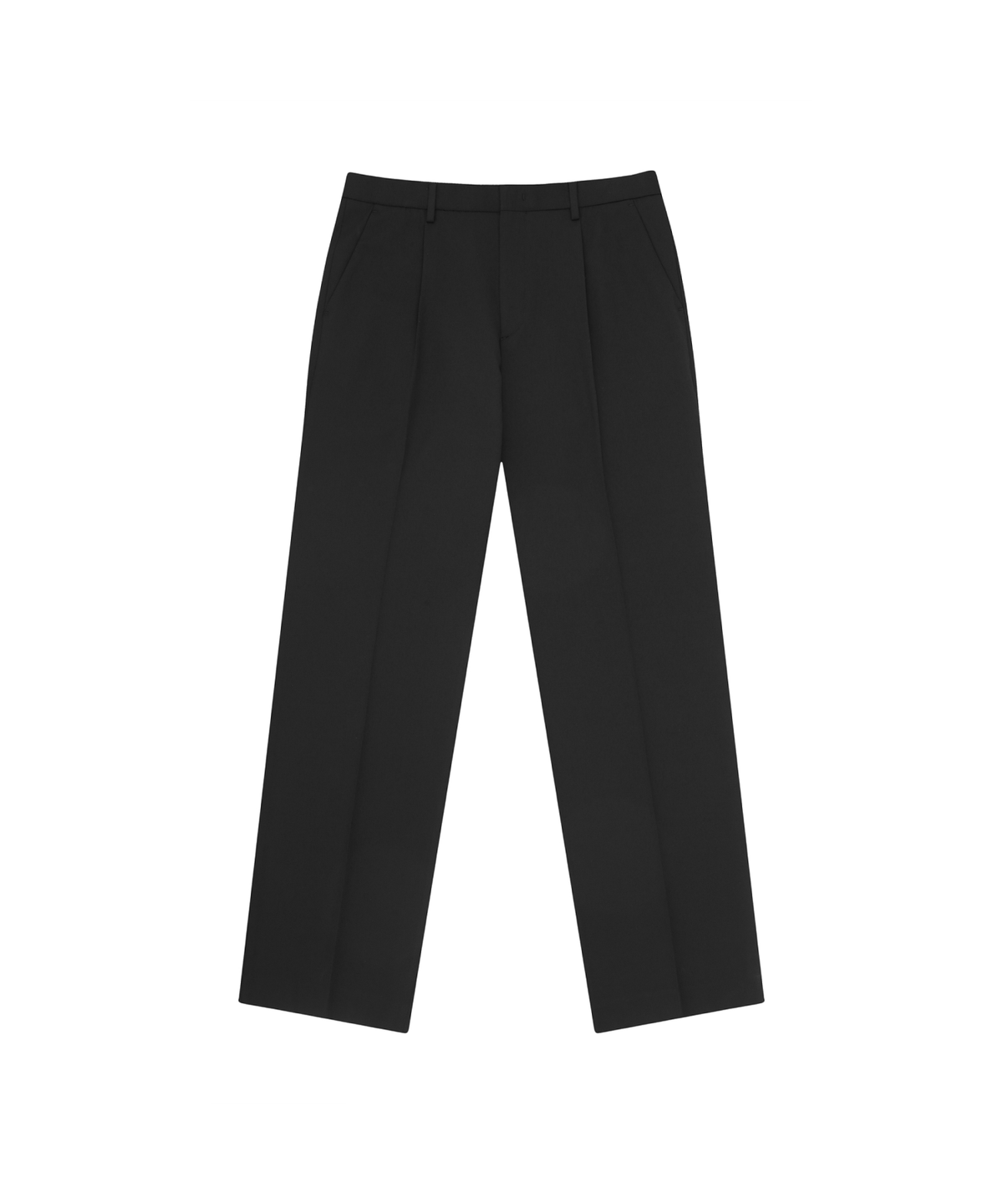넌블랭크(NONBLANK) 와이드 핏 슬랙스_BLACK