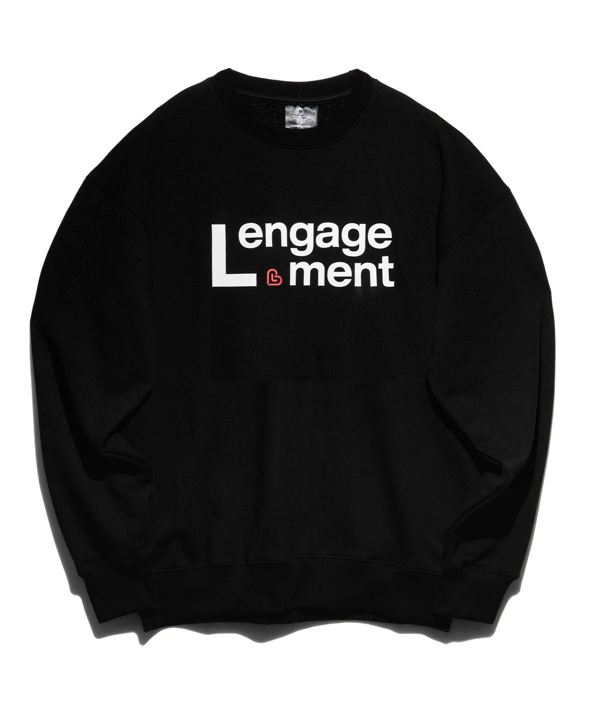 랑가주망(LENGAGEMENT) 엘 로고 맨투맨 [블랙]