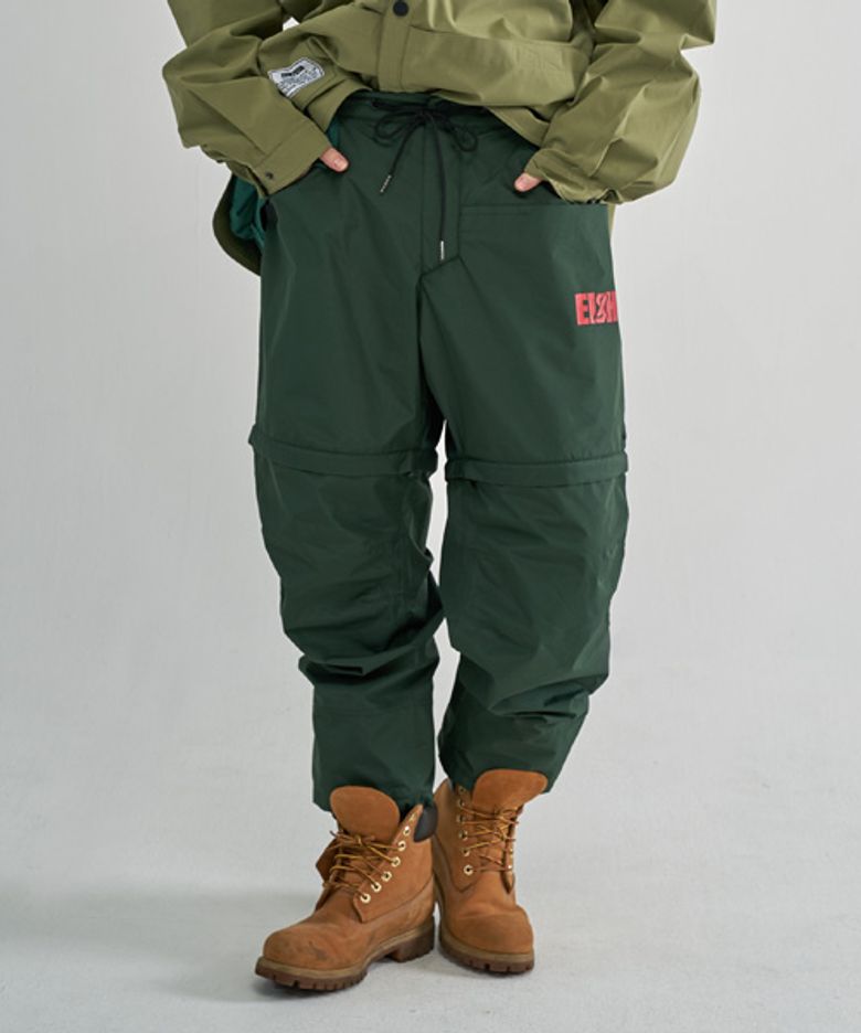 P-4 802 WIDE PANTS(D.GREEN)