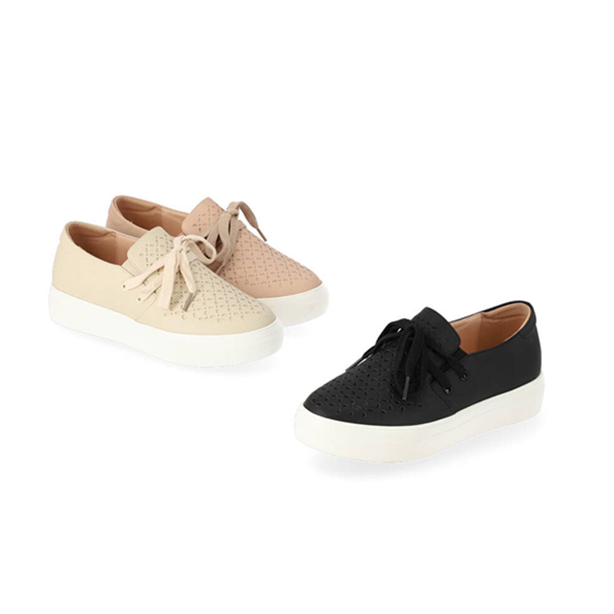 엘칸토(ELCANTO) 마쯔 여성 펀칭 슬립온 3.5cm LCWC40M14C
