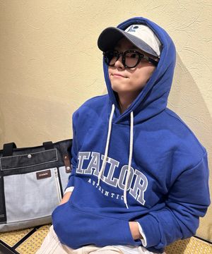 엔비엘 로고 후드 (블루)