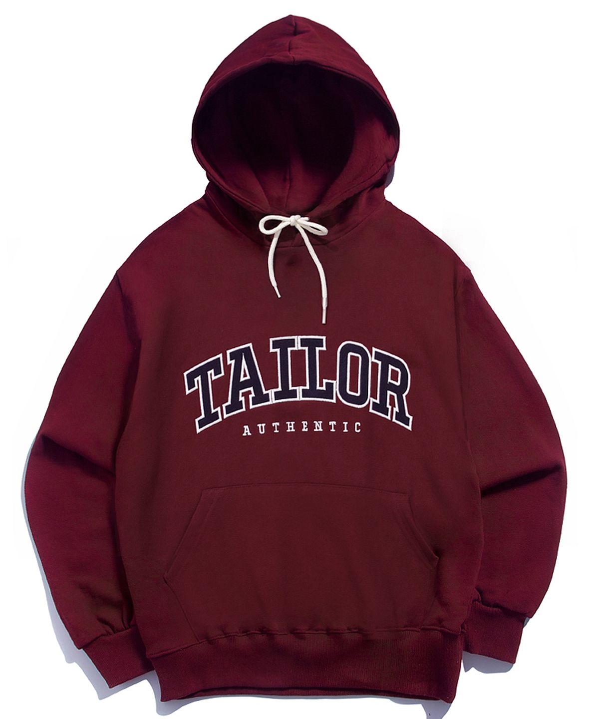 테일러 스튜디오(TAILOR STUDIO) 엔비엘 로고 후드 (버건디)