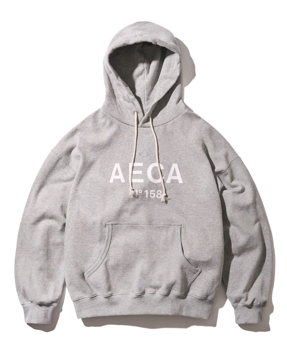에이카화이트(AECA) BIG LOGO PULLOVER HOODIE-GREY/WHITE