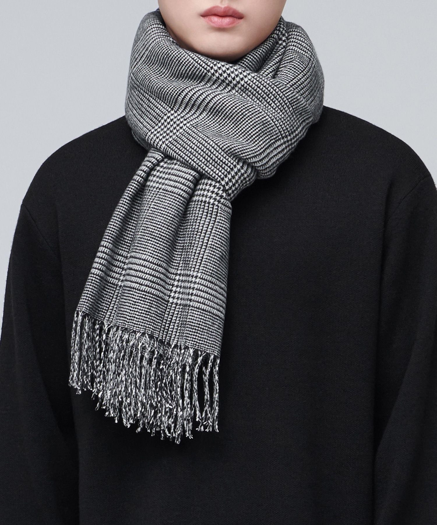 MUSINSA公式 | MUSINSA STANDARD ビッグサイズグレンチェックマフラー