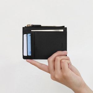 사피아노 소가죽 모리 카드지갑+탄생석 하트키링 - 3color