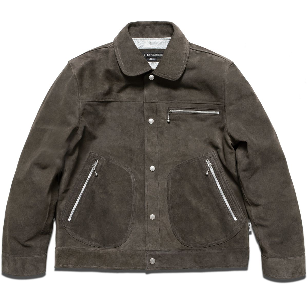디아프바인(DIAFVINE) DV.LOT 652 OPU Calf Split Blouson -Mocha-