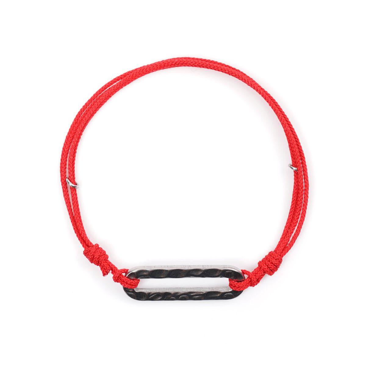 제이반스 클래식(JBANS CLASSIC) 앤틱 써지컬스틸 롱바팬던트 길이조절 스트링 커플팔찌 (C2101-AC816_RD)