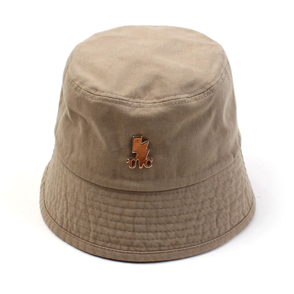 유니버셜 케미스트리(UNIVERSAL CHEMISTRY) GD Thunder Beige Drop Heavy Bucket Hat 버킷햇