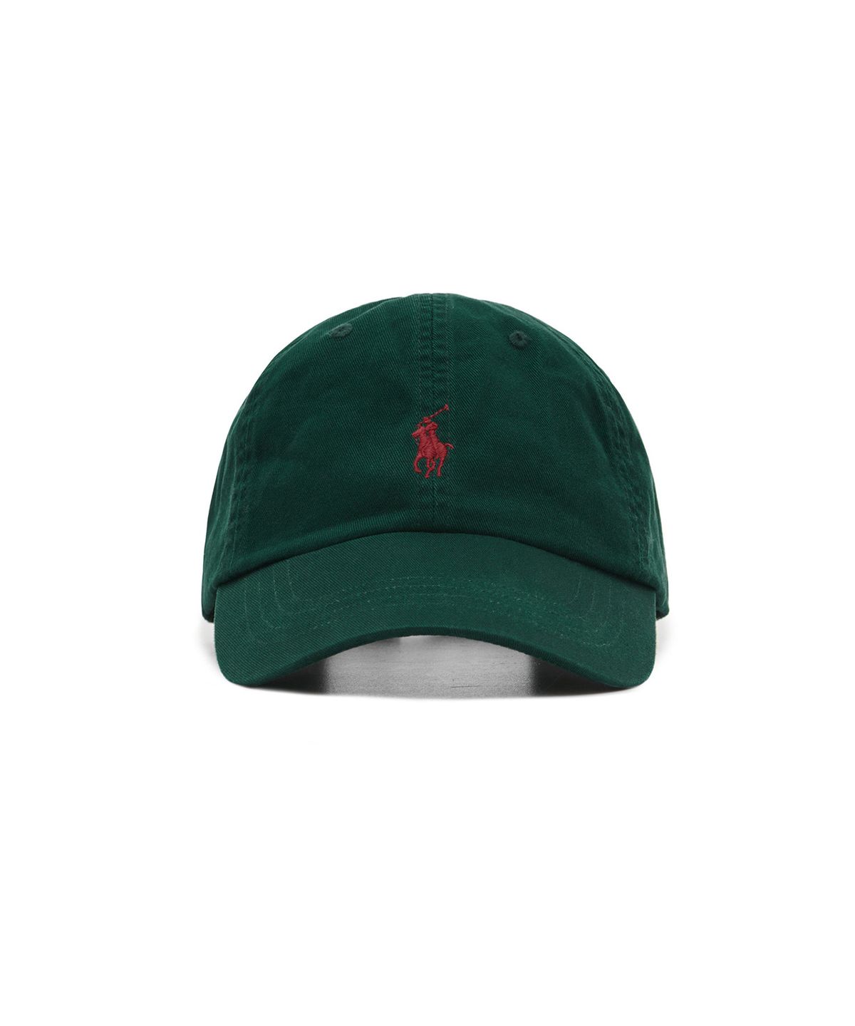 폴로 랄프 로렌(POLO RALPH LAUREN) 코튼 치노 베이스볼 캡 - 그린
