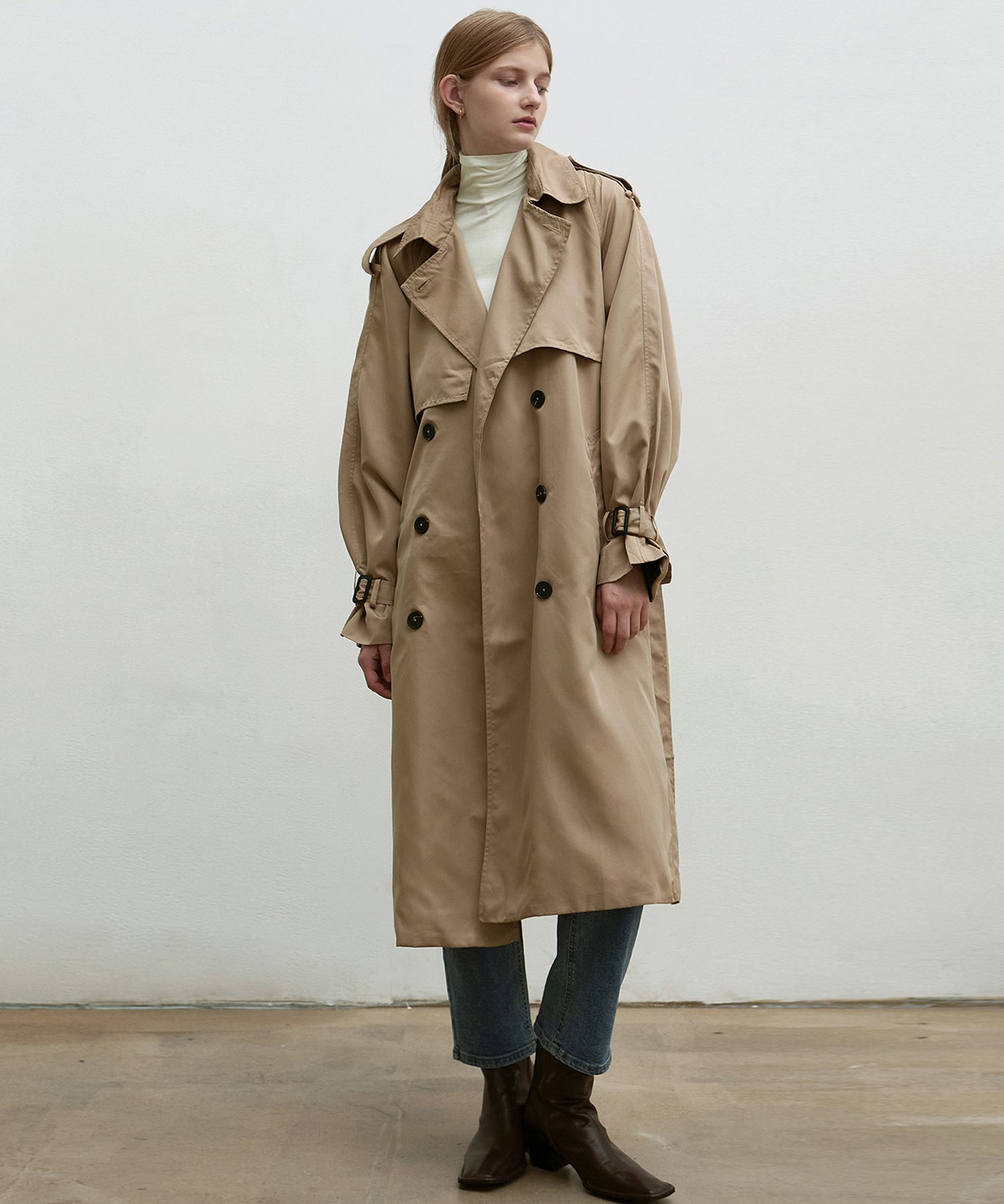 トレンチコート NICK&NICOLE MINIMAL CLASSIC OVERSIZED TRENCH COAT 4BTR459 MUSINSA | NICK&NICOLE OVERSIZED DOUBLE TRENCH COAT_BEIGE