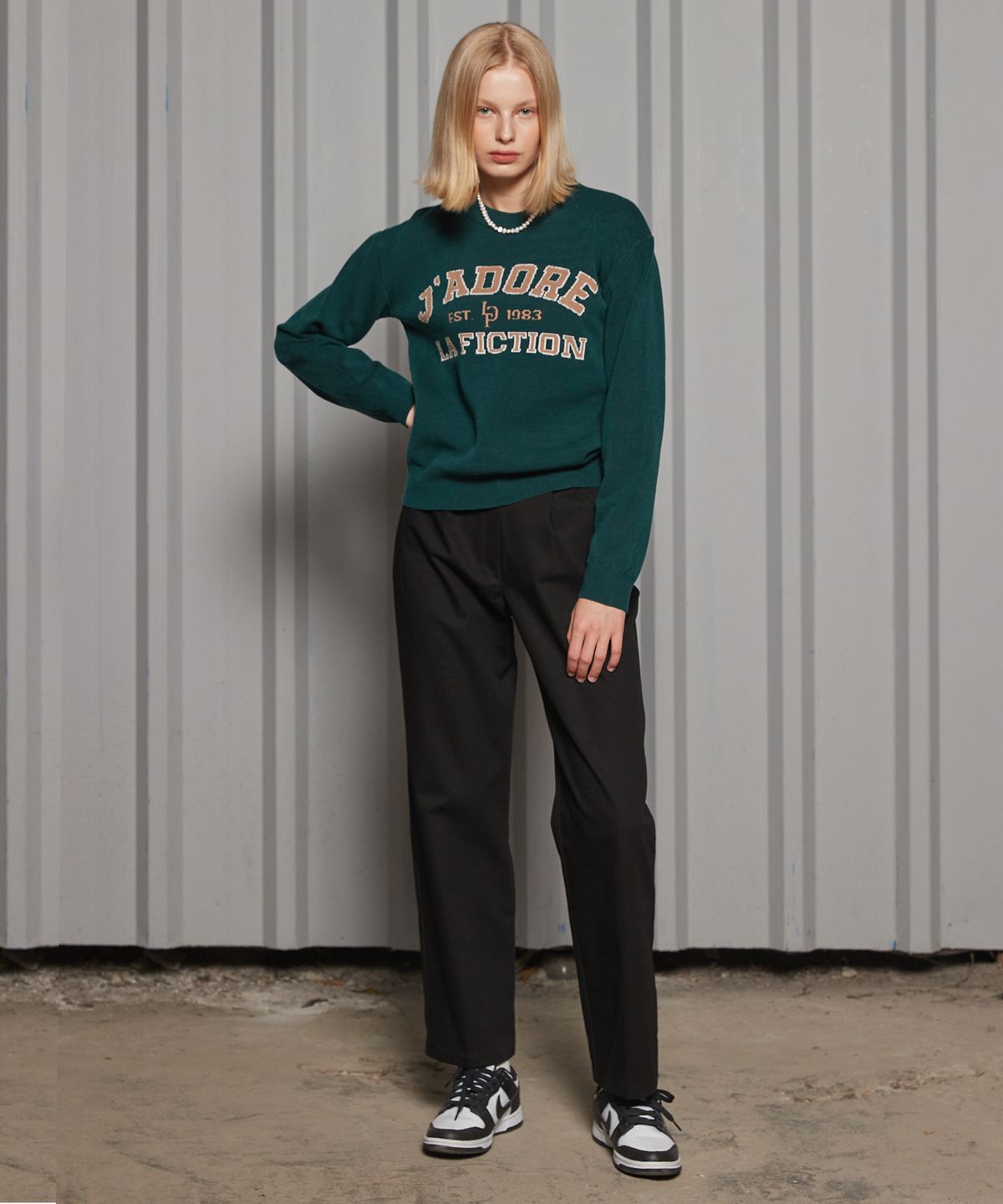 라티젠(LARTIGENT) LR TUCK PANTS(BLACK)