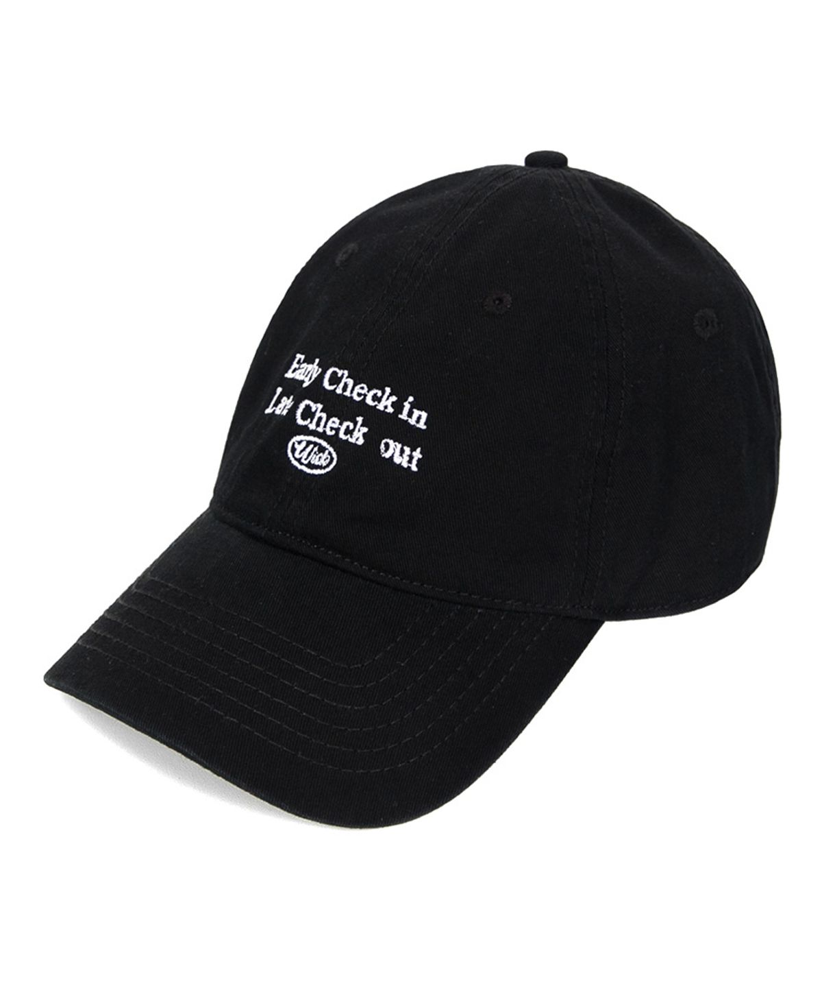 윅(WICK) BG284CAP566_Check In Washing Cap_Black