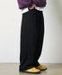 [여름 or 기모 or 사계절 원단 선택] 원턱 와이드 스웨트팬츠 블랙