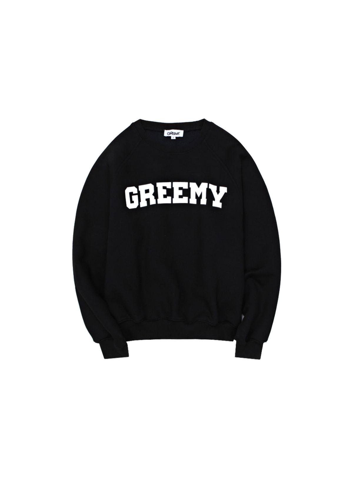 그리미(GREEMY) OLD SCHOOL LOGO SWEATSHIRTS(BLACK)