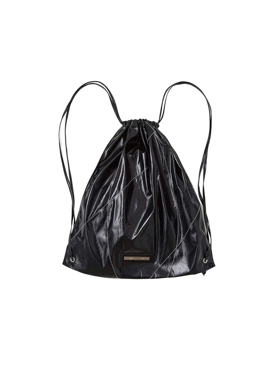 MUSINSA公式 | MATIN KIM STRING COATING BACK PACK IN BLACK