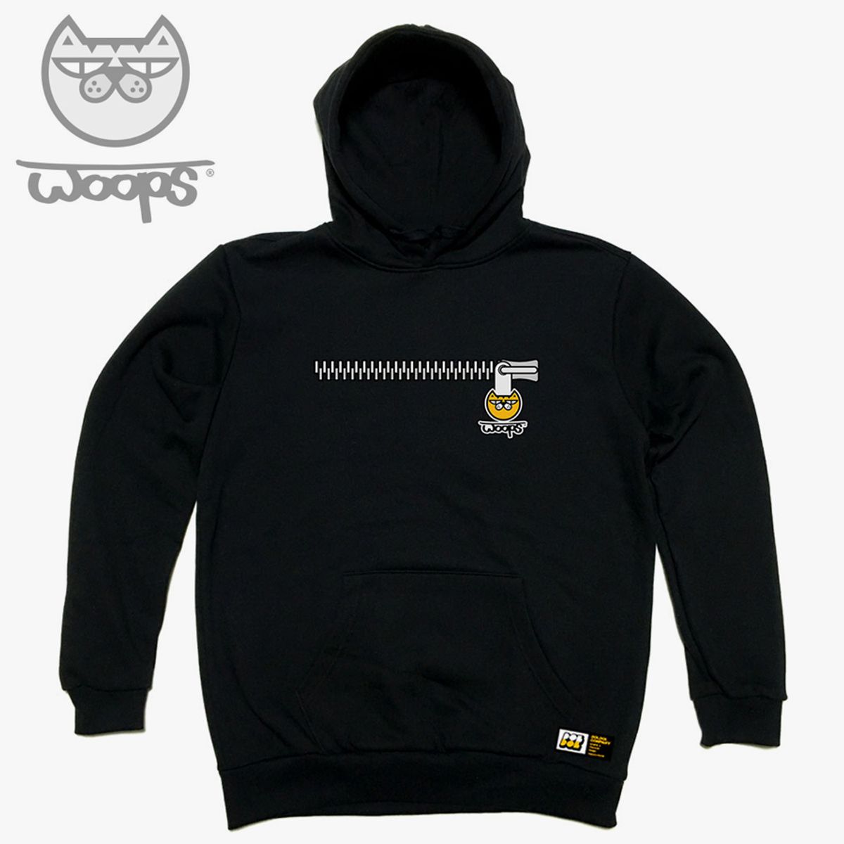 돌돌(DOLDOL) WOOPS_HOODY_93 스케이트보드 고양이 웁스 캐릭터 후드티 후디