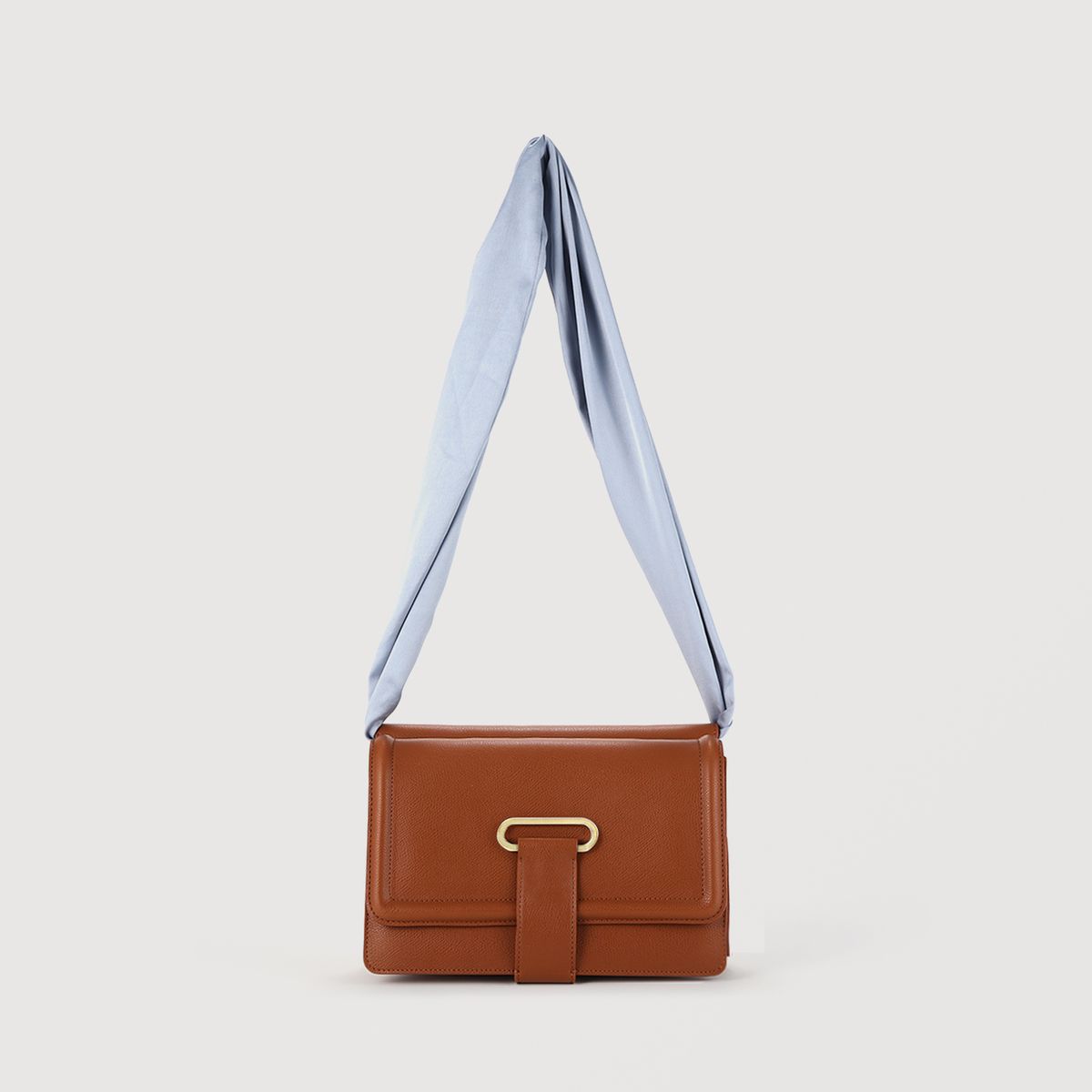 코드그린(CODE GREEN) Scarf Strap Nest Bag (Camel)
