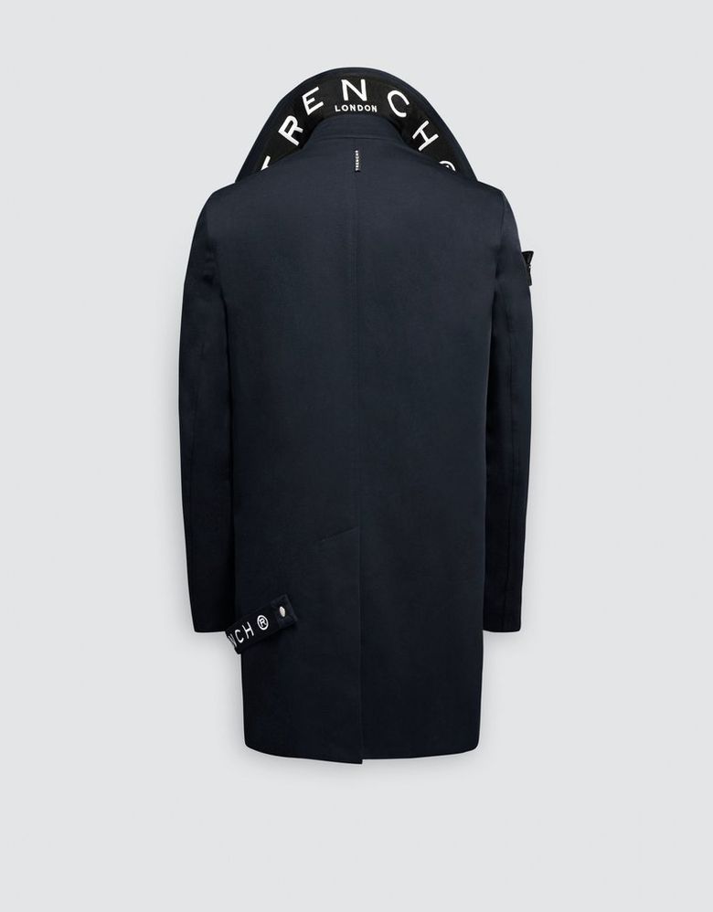 나이트 트렌치 코트 (NAVY/BLACK/WHITE)