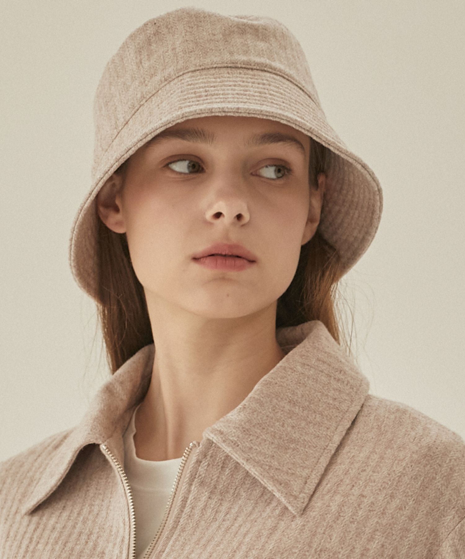 ハット [ NONLOCAL] Cabled Wool Bucket Hat ( 2 COLOR) ハット [ NONLOCAL] Cabled Wool Bucket Hat ( 2 COLOR