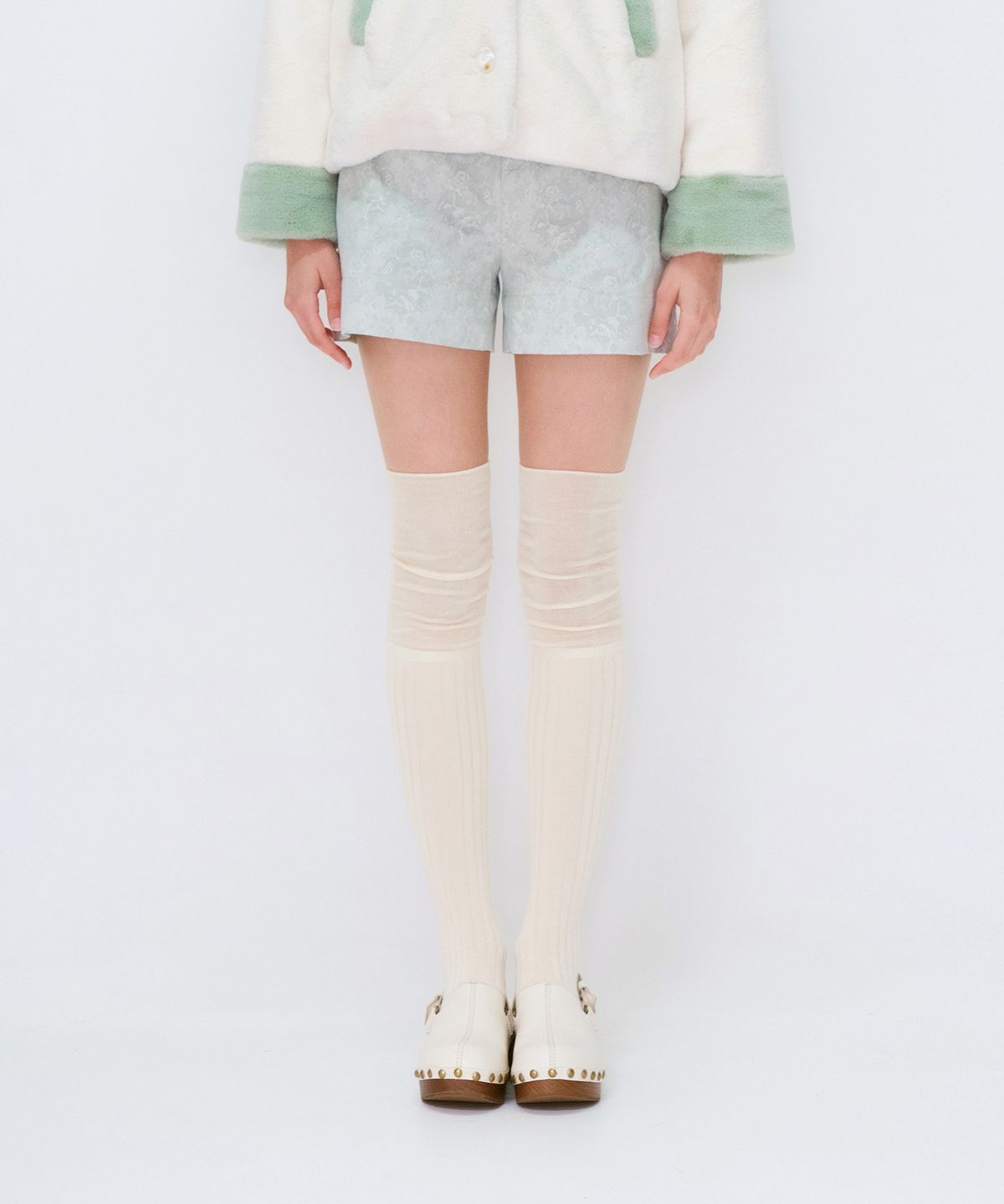 마가린핑거스(MARGARIN FINGERS) grace jacquard shorts